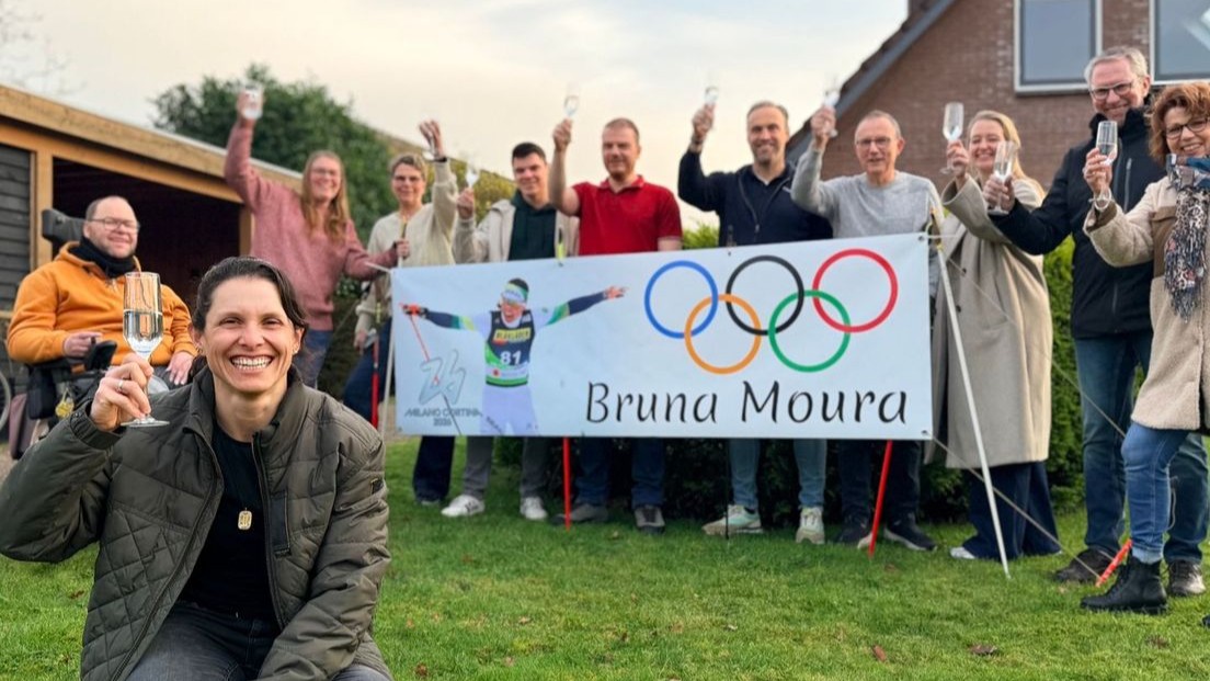 Foto: Bruna uit Nunspeet deelnemer en vlaggendrager op Spelen voor vaderland Brazilië