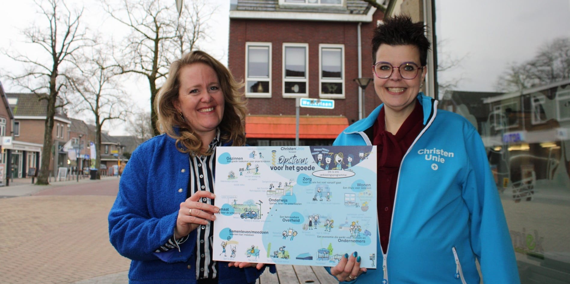 Foto: ChristenUnie Nunspeet presenteert verkiezingsprogramma in visuele vorm