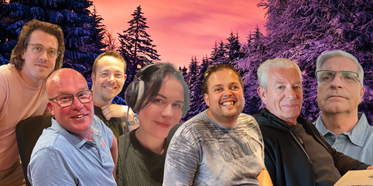 Foto: Zeven radiomakers presenteren de Midwinterspecial met nostalgische momenten