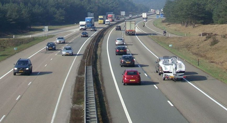 Foto: Afsluiting A28 bij Nunspeet en Elspeet vanwege herstelwerkzaamheden