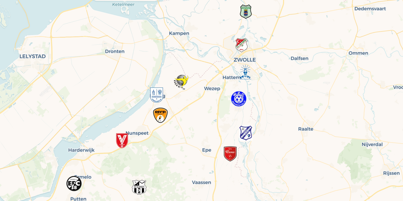 Foto: Tussenstand KNVB competitie 4e klasse C