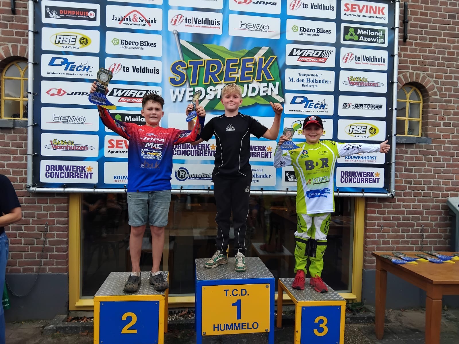 Foto: Crosstalent Demian derde op het circuit van Neerijnen
