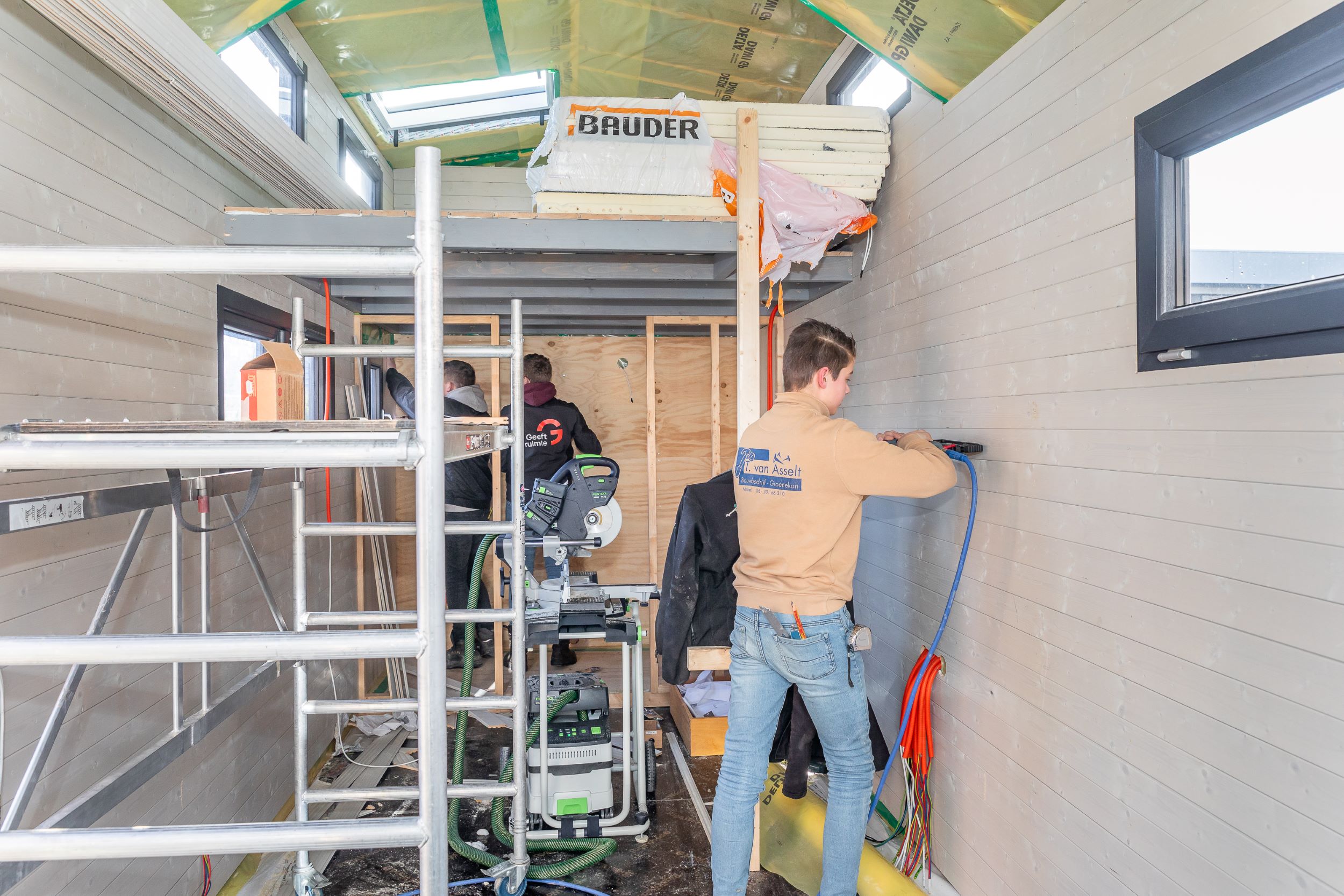 Foto: Leerlingen van het Van Lodenstein College bouwen zelf Tiny Houses