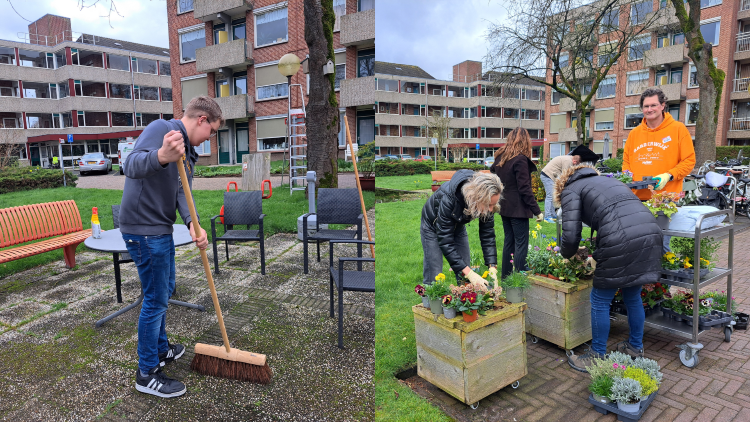 Foto: Vrijwilligers in de regio steken handen uit de mouwen voor NLdoet (video Nunspeet)
