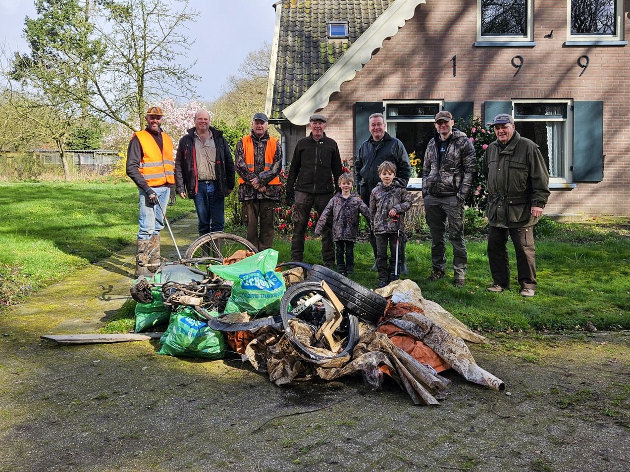 Foto:  Inwoners Putten hebben 2.340 kilo zwerfafval ingezameld