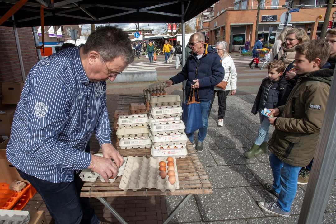 Foto: Eieractie op markten een doorslaand succes