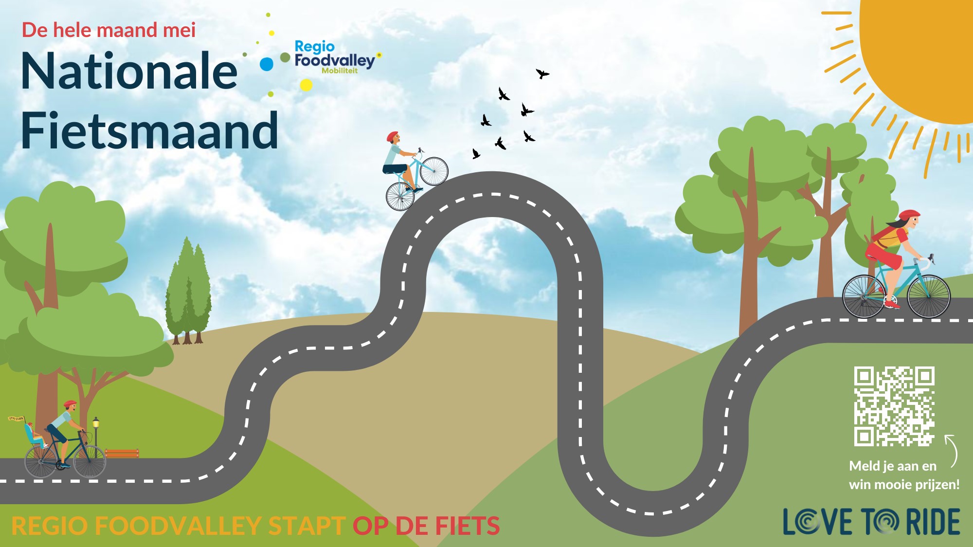 Foto:  Nationale Fietsmaand in mei – Regio Foodvalley