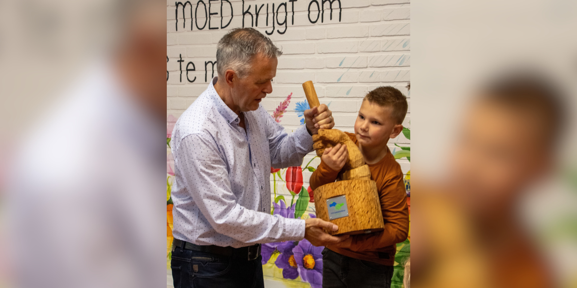 Foto: Elburg start Klimaatestafette: ‘De actie lijkt klein, maar alle stappen tellen’