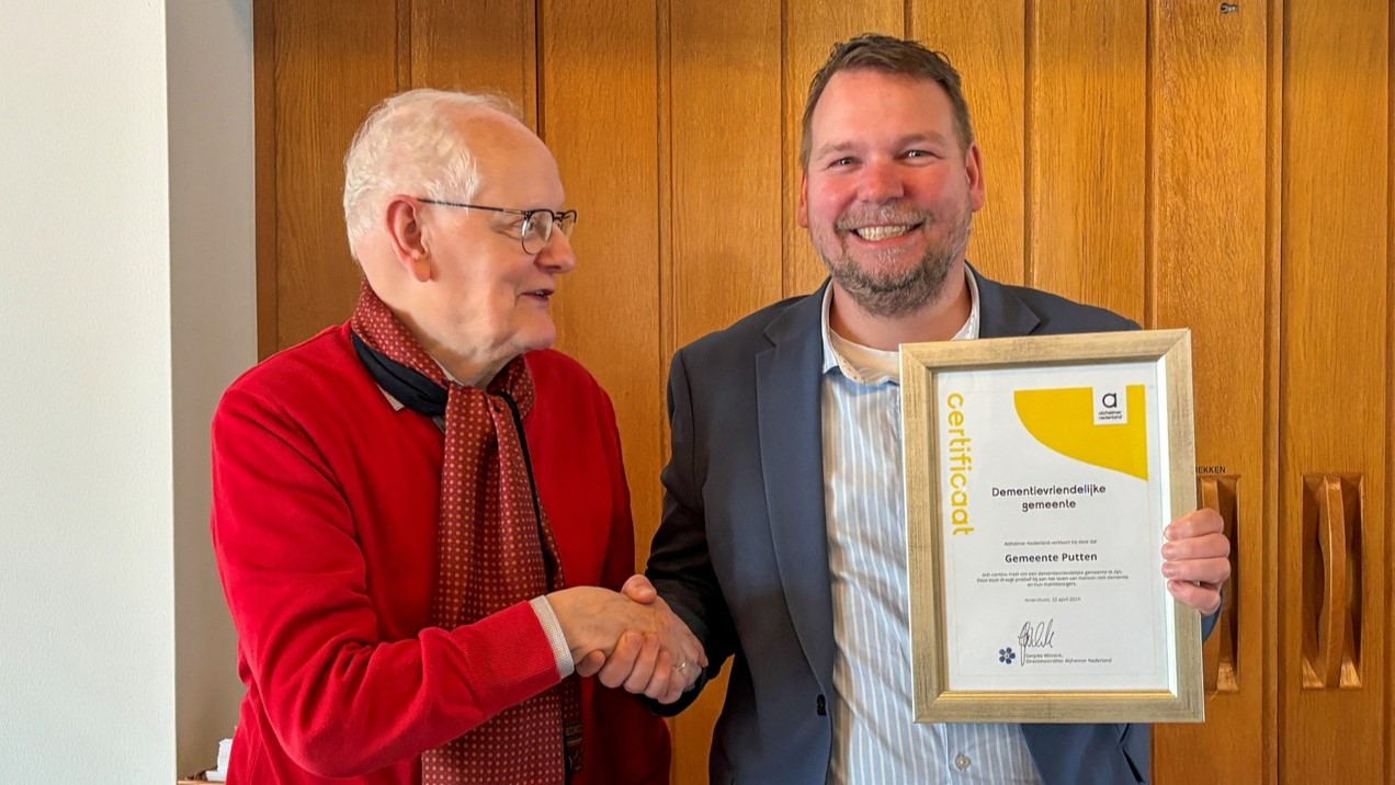Foto: Putten is officieel dementievriendelijke gemeente