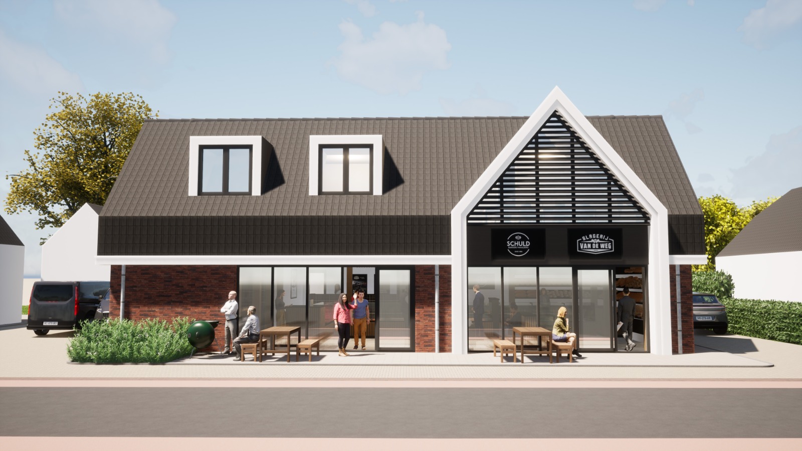 Foto: Vlees en brood onder één dak bij nieuwe winkel in Oosterwolde