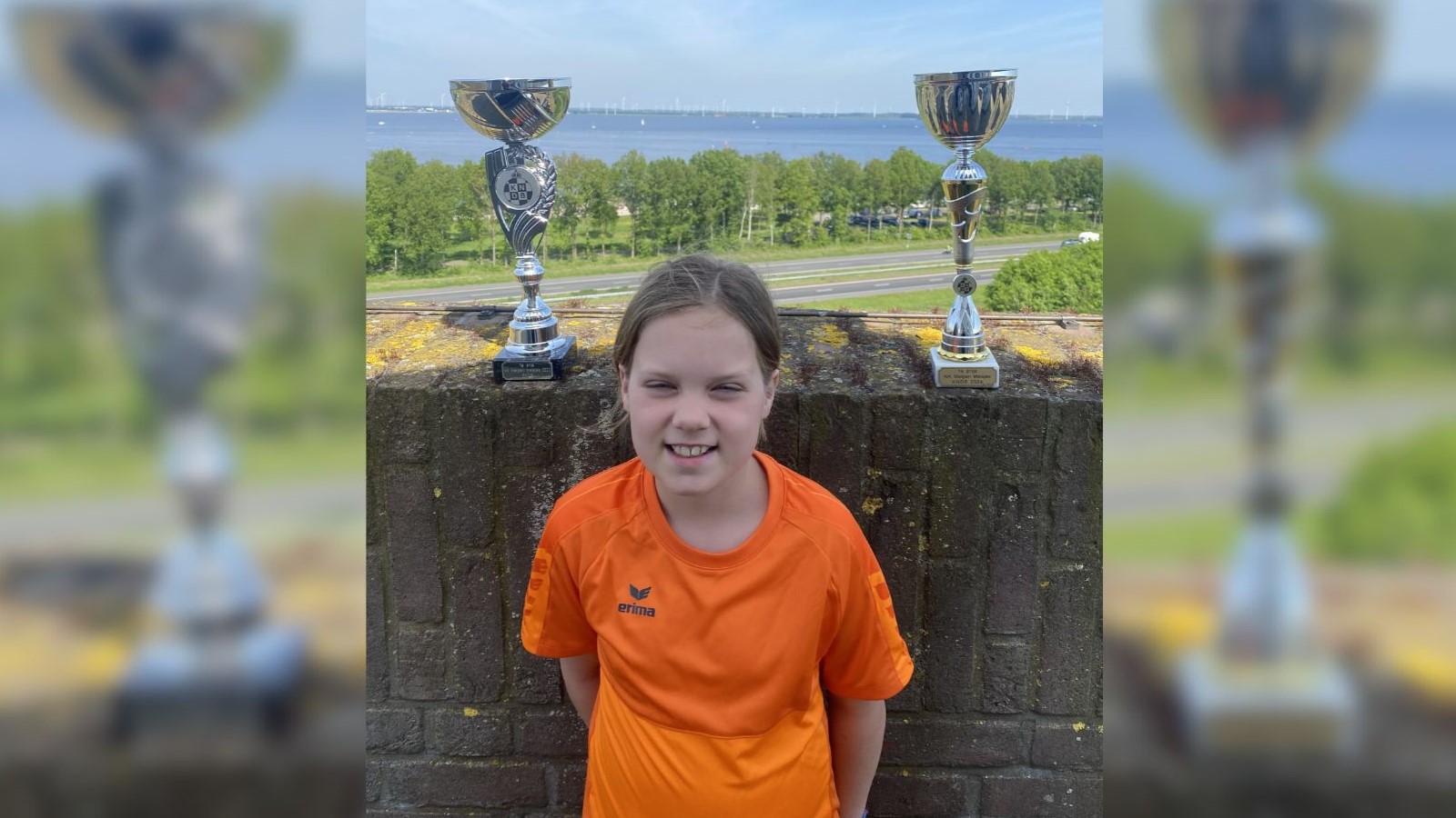 Foto: Tienjarige Gwen Scholten is voor tweede keer Nederlands kampioen dammen