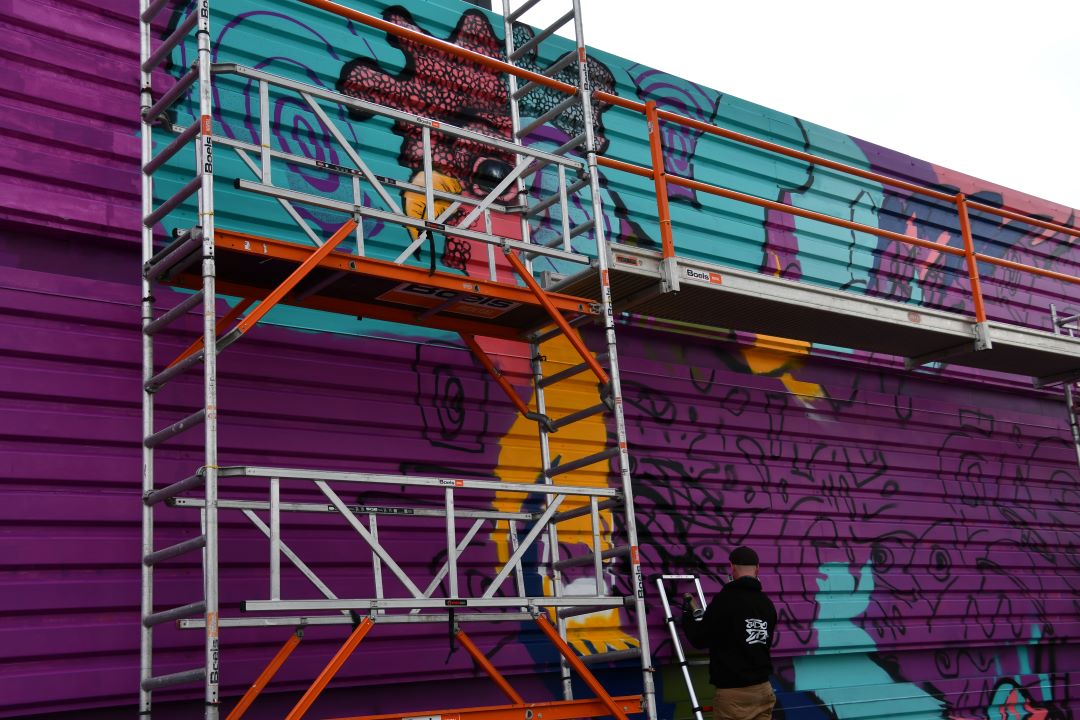 Foto: Kleurrijk welkom in Barneveld