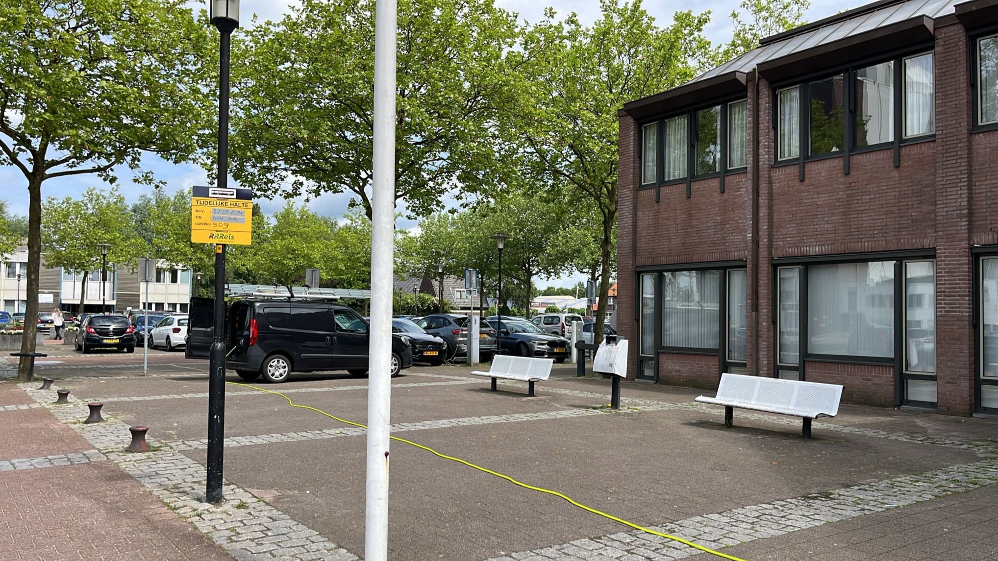 Foto: Vrijheidslaan Nijkerk afgesloten vanwege herinrichting