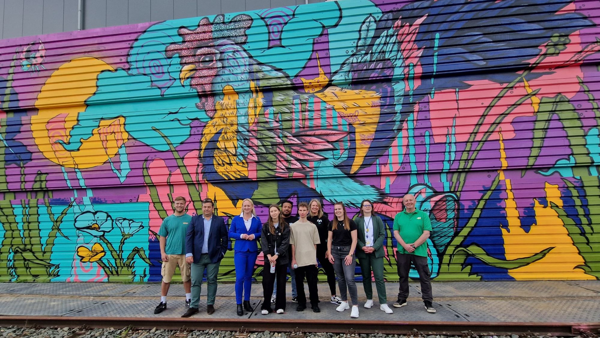 Foto: Street art bij station Barneveld onthuld