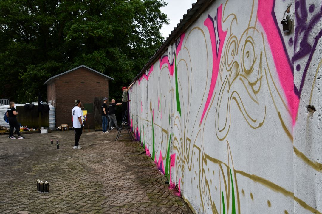 Foto: Kleurrijk welkom in Barneveld