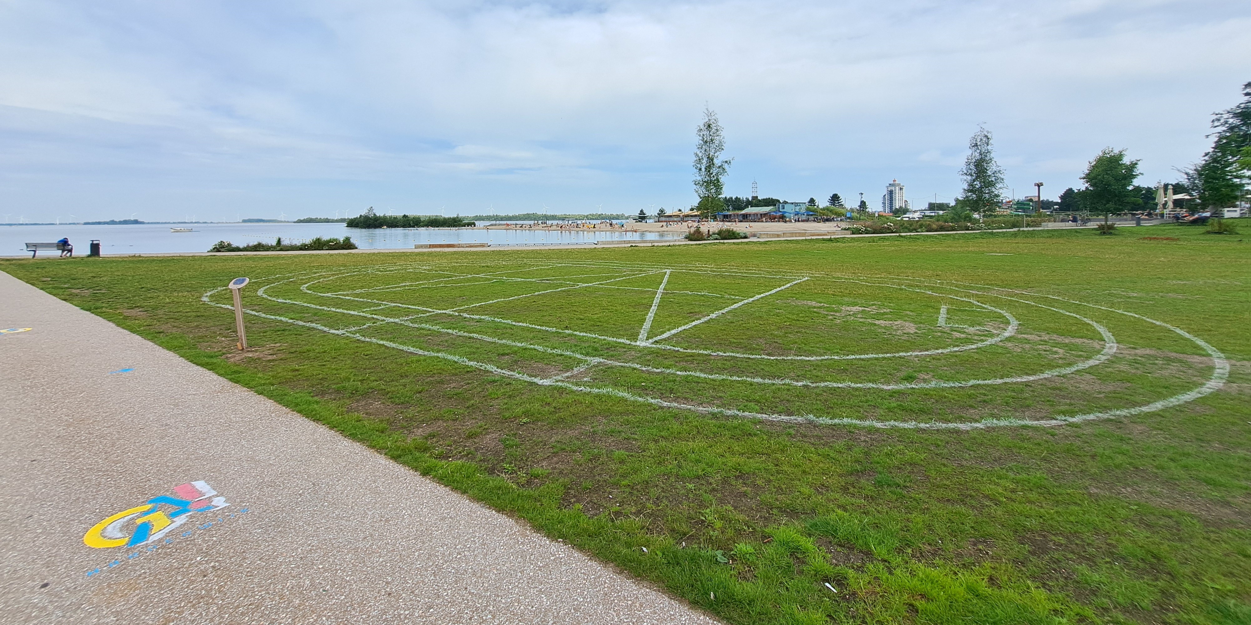 Foto: Olympische sporten beoefenen op de Wijde Wellen Harderwijk