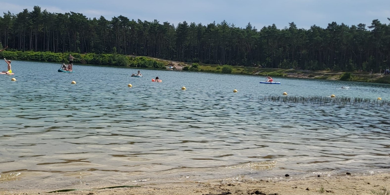 Foto: Waterhoogte recreatieplassen niet wat je gewend bent, let dus goed op