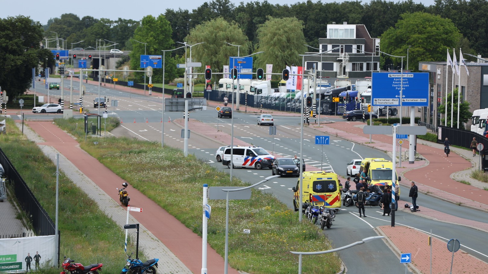 Foto: Motorrijder zwaargewond na botsing