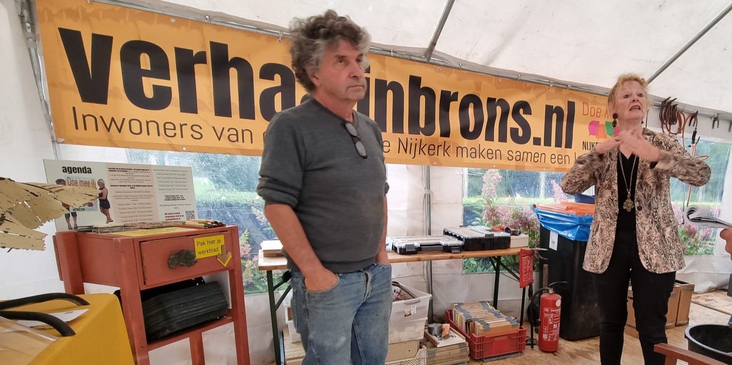 Foto: Help mee aan dit kunstwerk voor en door Nijkerkers: 'Kunst moet verbinden'