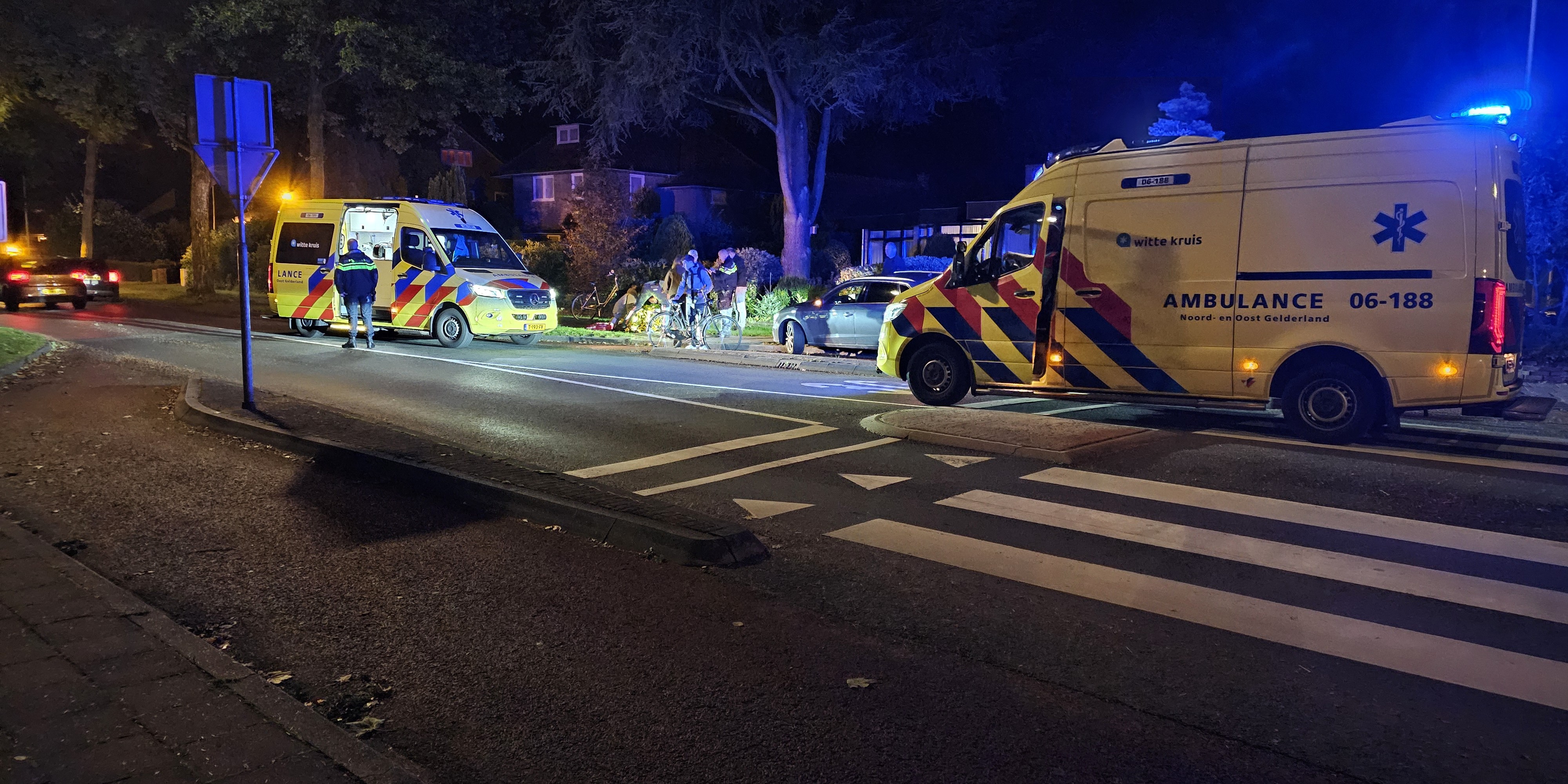 Foto: Fietser gewond na val in Nunspeet