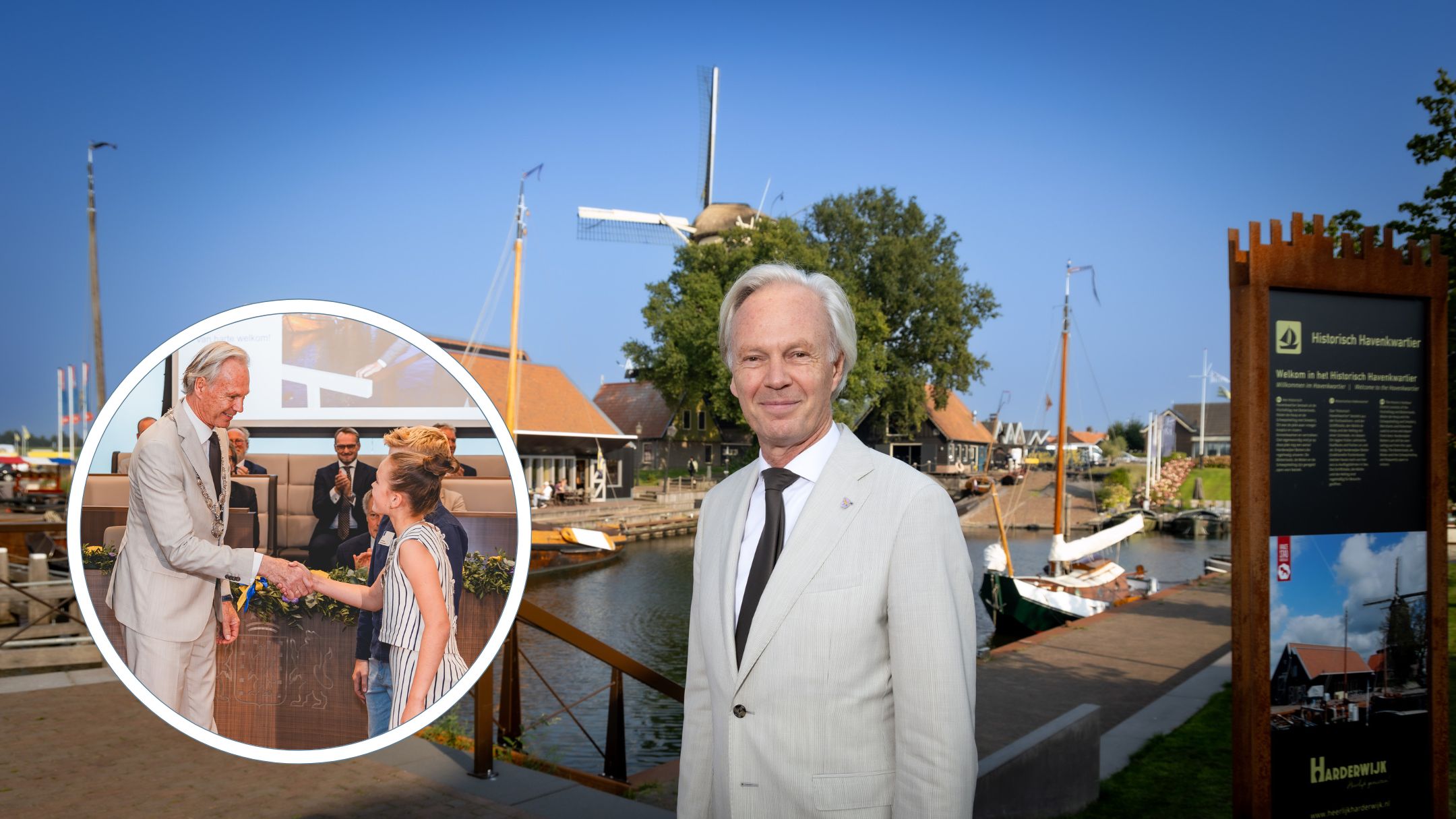 Foto: Luister terug: burgemeester Joon over zijn benoeming, lunchen met inwoners en de kracht achter het azc in Harderwijk