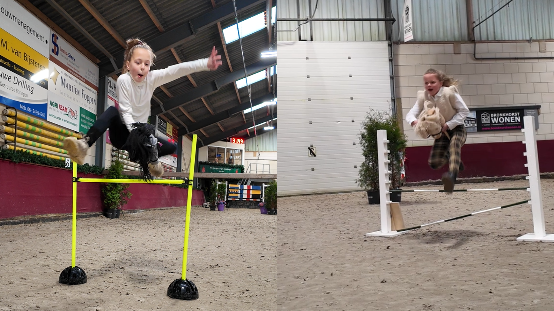Foto: Ruim 100 aanmeldingen voor eerste hobby horse wedstrijd in Harderwijk: 'Ze zijn heel fanatiek'