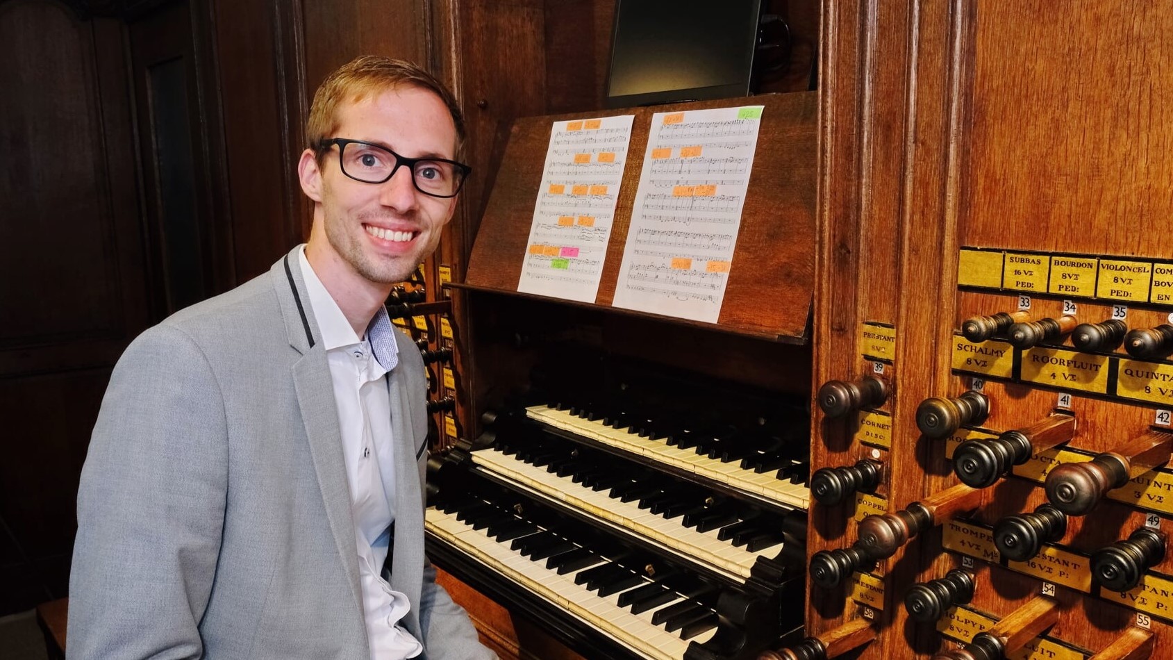 Foto: Gert van Hoef opent het jaar met orgelconcert in Grote Kerk Nijkerk