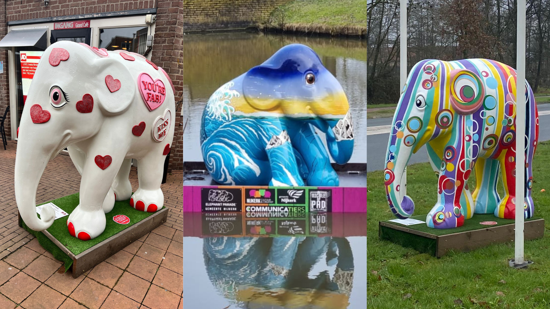 Foto: Slotfeest Elephant Parade Nijkerk op 4 april