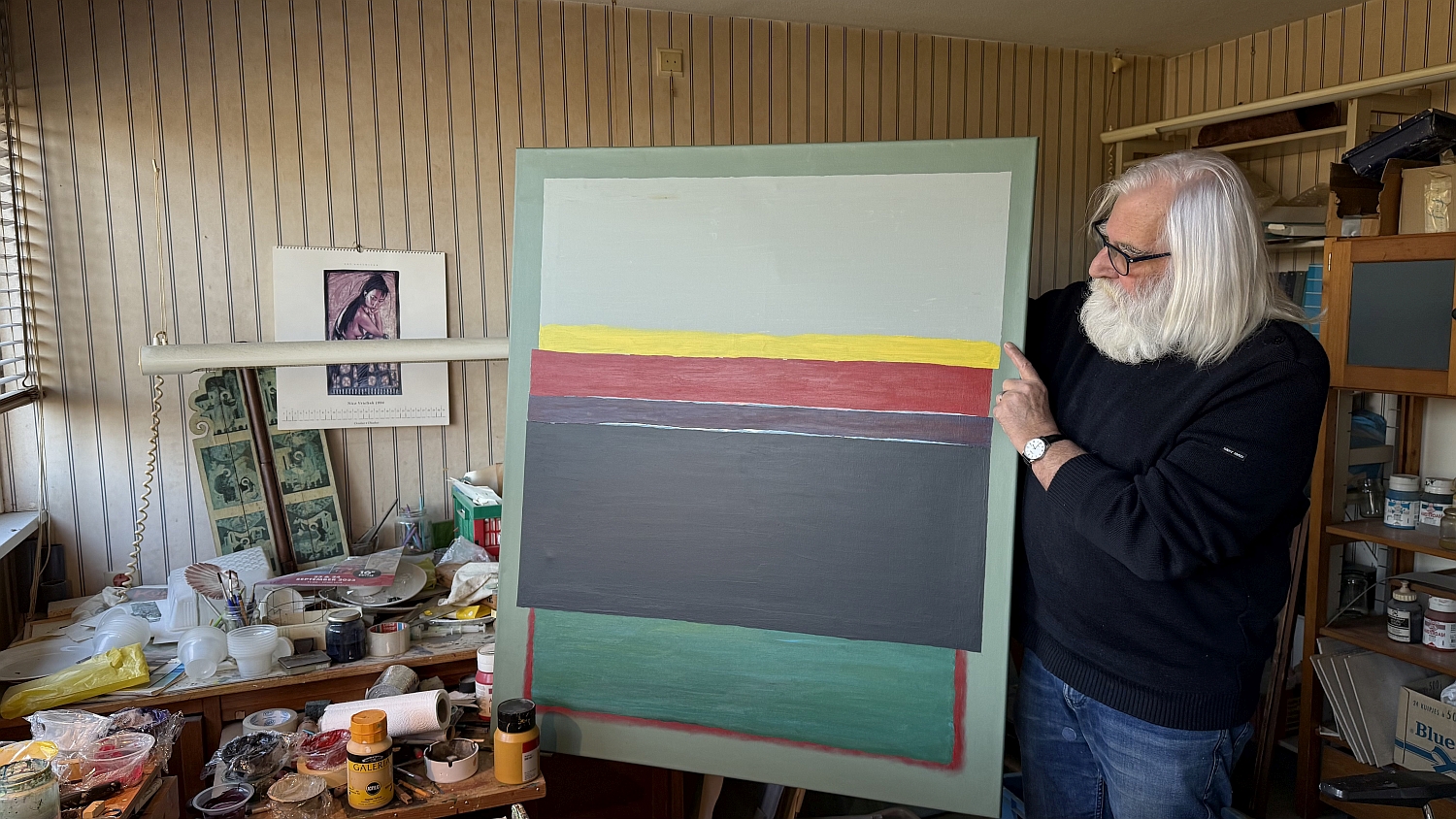 Foto: Kunstenaar Cees Otte exposeert in De Eshof tijdens 40-dagentijd