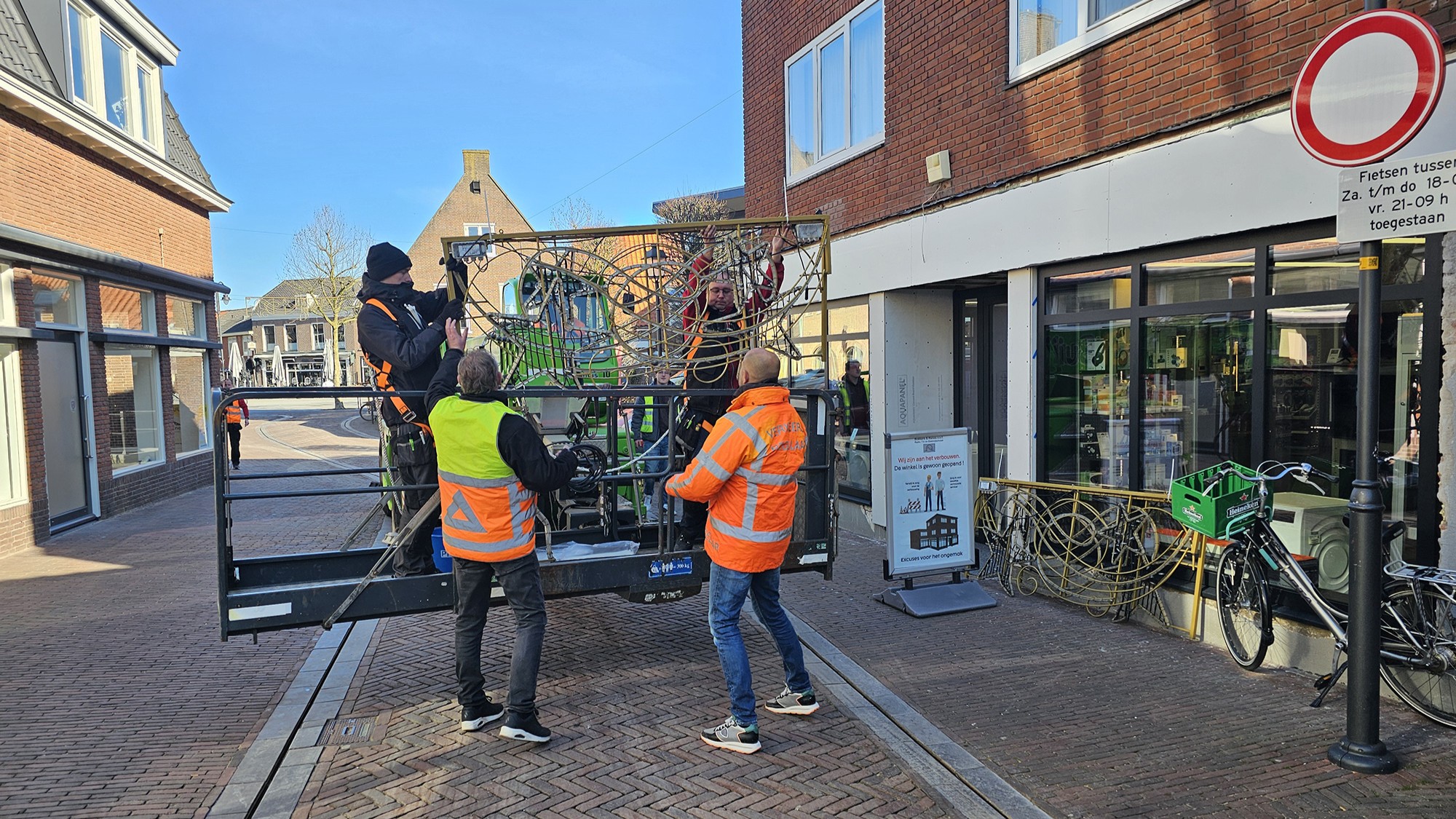 Foto: Sfeerverlichting centrum Nijkerk verwijderd
