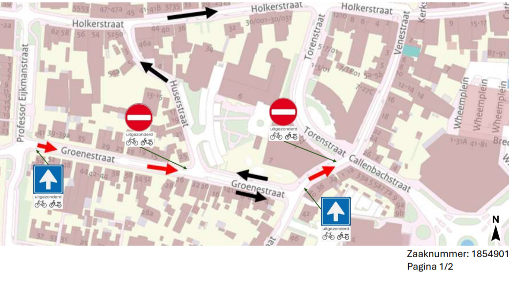 Foto: Meer eenrichtingsverkeer rond centrum Nijkerk moet voor betere doorstroming zorgen