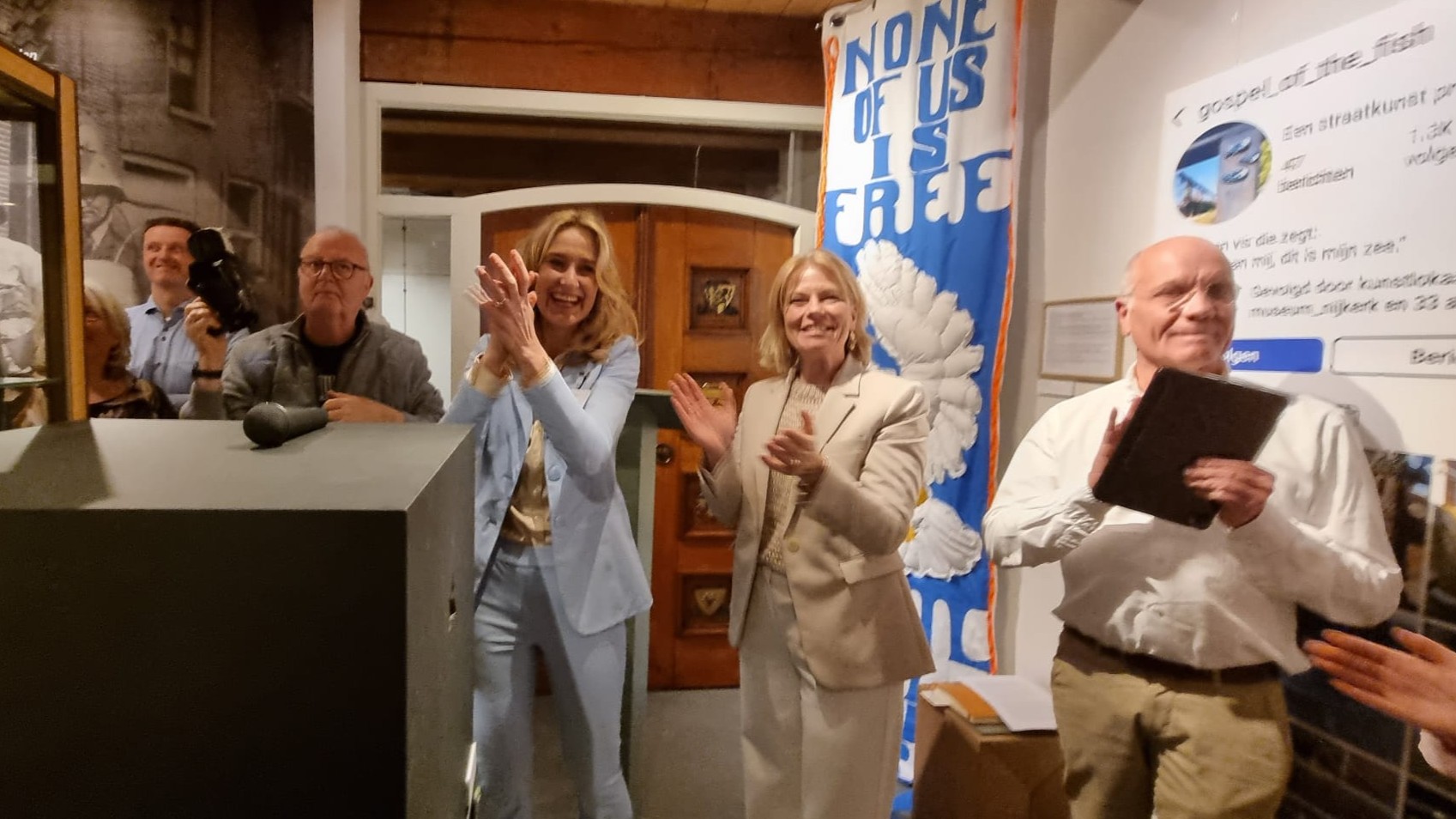 Foto: Lokale kunstenaars tonen werk over vrijheid in Museum Nijkerk