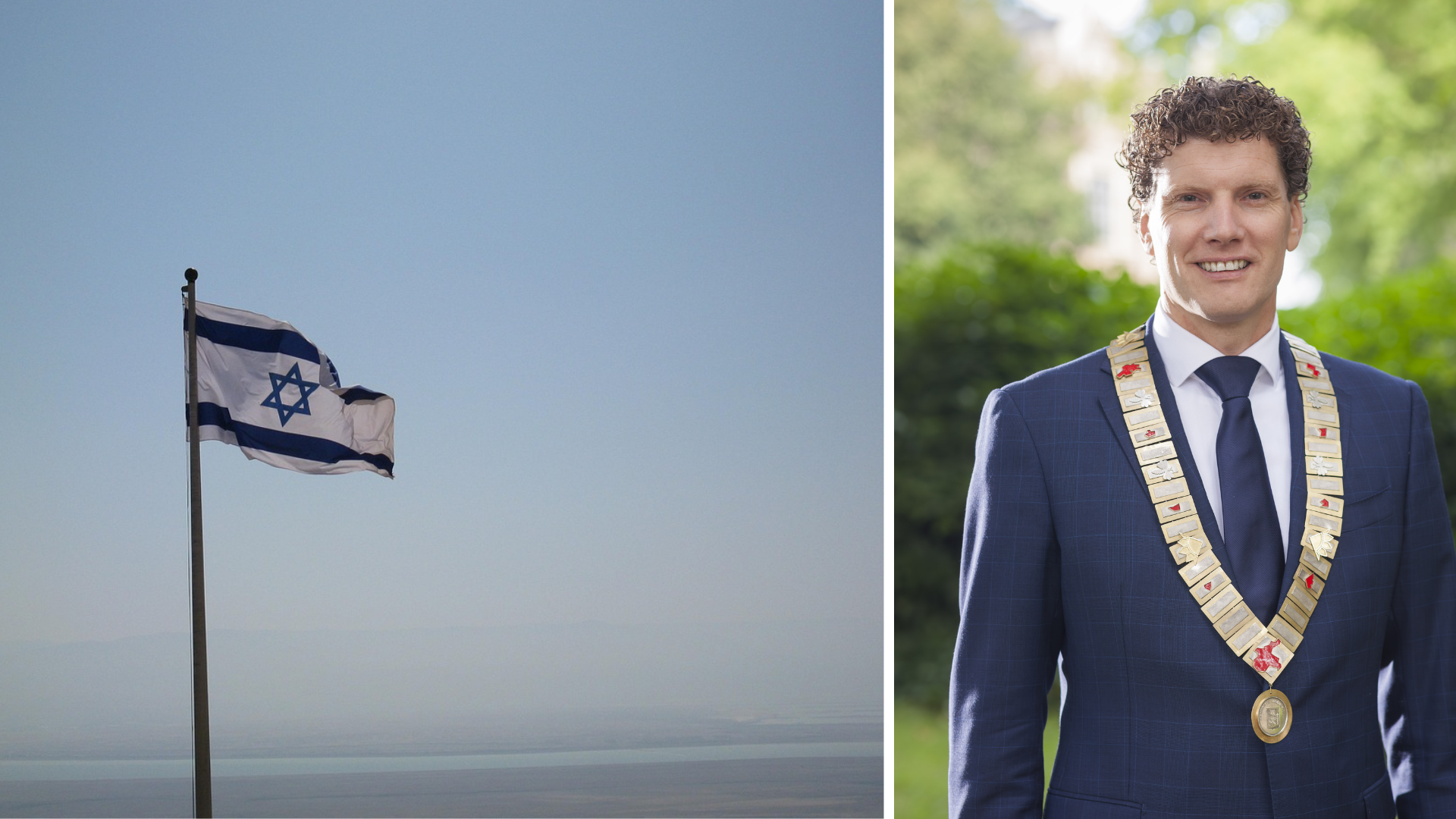 Foto: Barneveldse burgemeester voerde 'open en constructief' gesprek met Israëlische ambassadeur