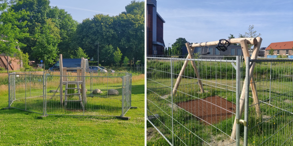 Foto: Speeltuinmysterie in Holzenbosch opgelost: dit was de reden voor de omheiningen