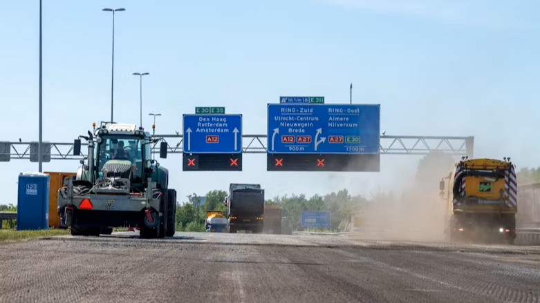 Foto: Groot onderhoud A12, Rijkswaterstaat waarschuwt voor extra verkeersdrukte in de regio