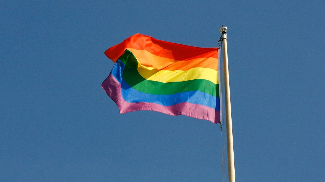 Foto: Regenboogvlag tijdens Coming Out Day: ‘Belangrijk voor zichtbaarheid, maar er moet meer gebeuren’ 