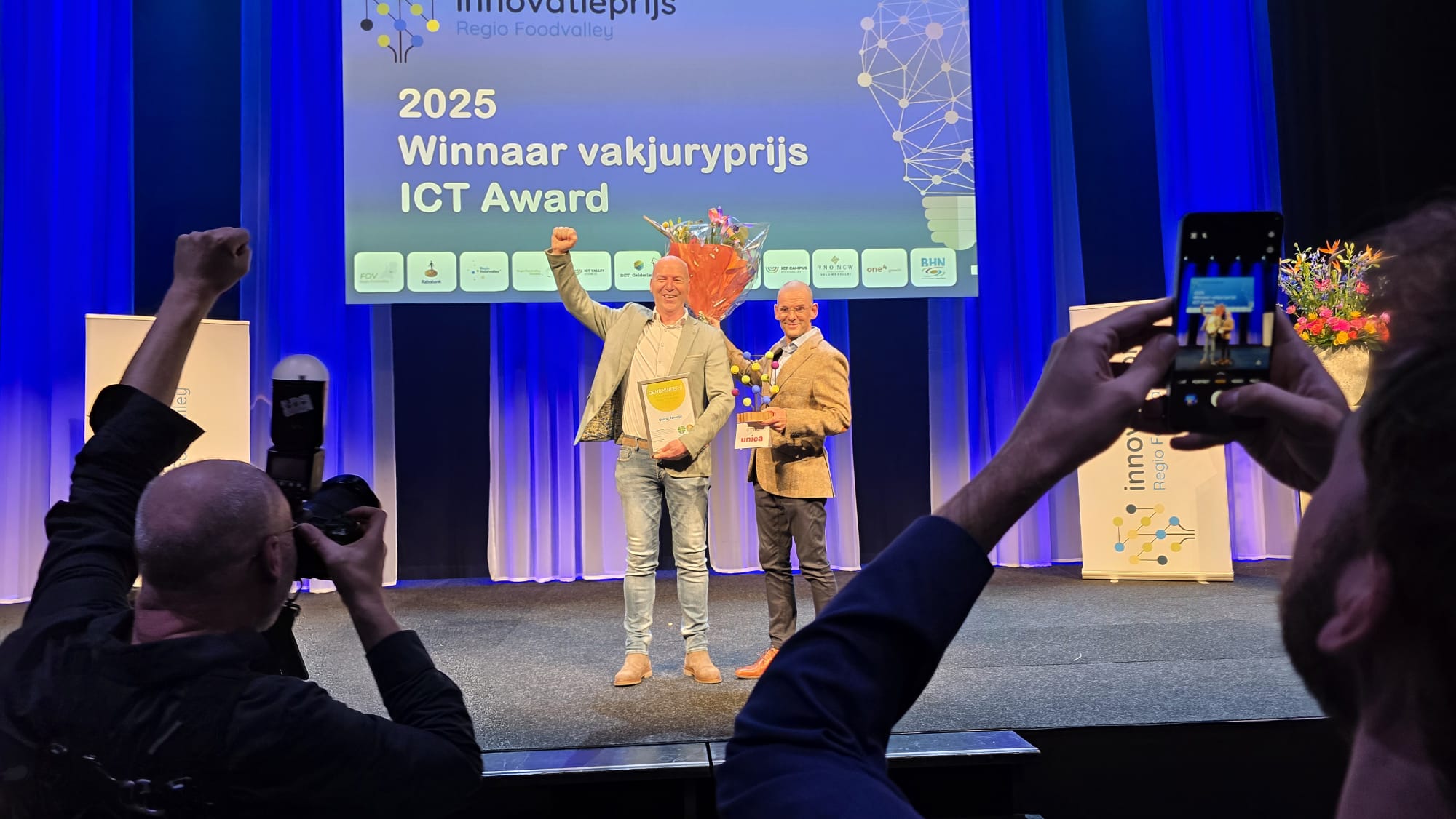 Foto: Unica wint Innovatieprijs Regio Foodvalley