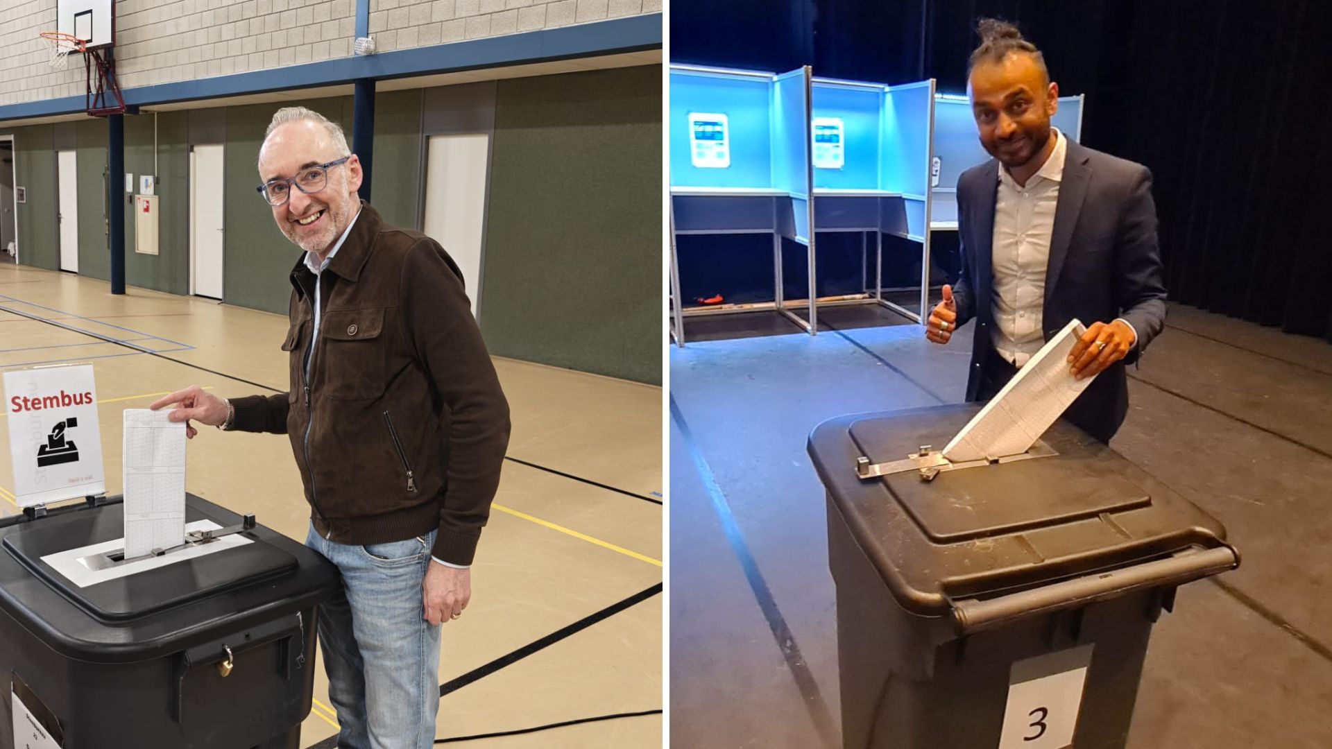 Foto: Op het randje: Henk Vermeer (BBB) en Sarath Hamstra (CDA) hopen op Kamerzetel