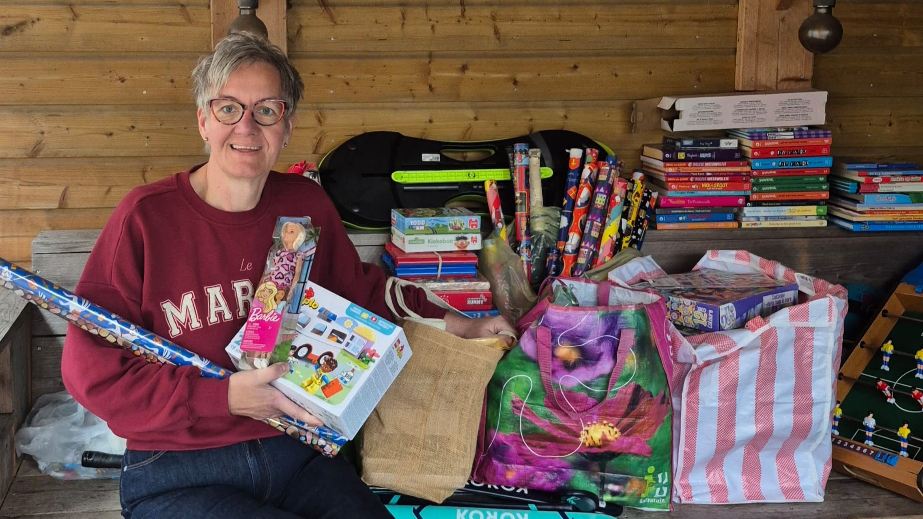 Foto: Door Corinne krijgen ook kinderen in armoede een sinterklaascadeautje