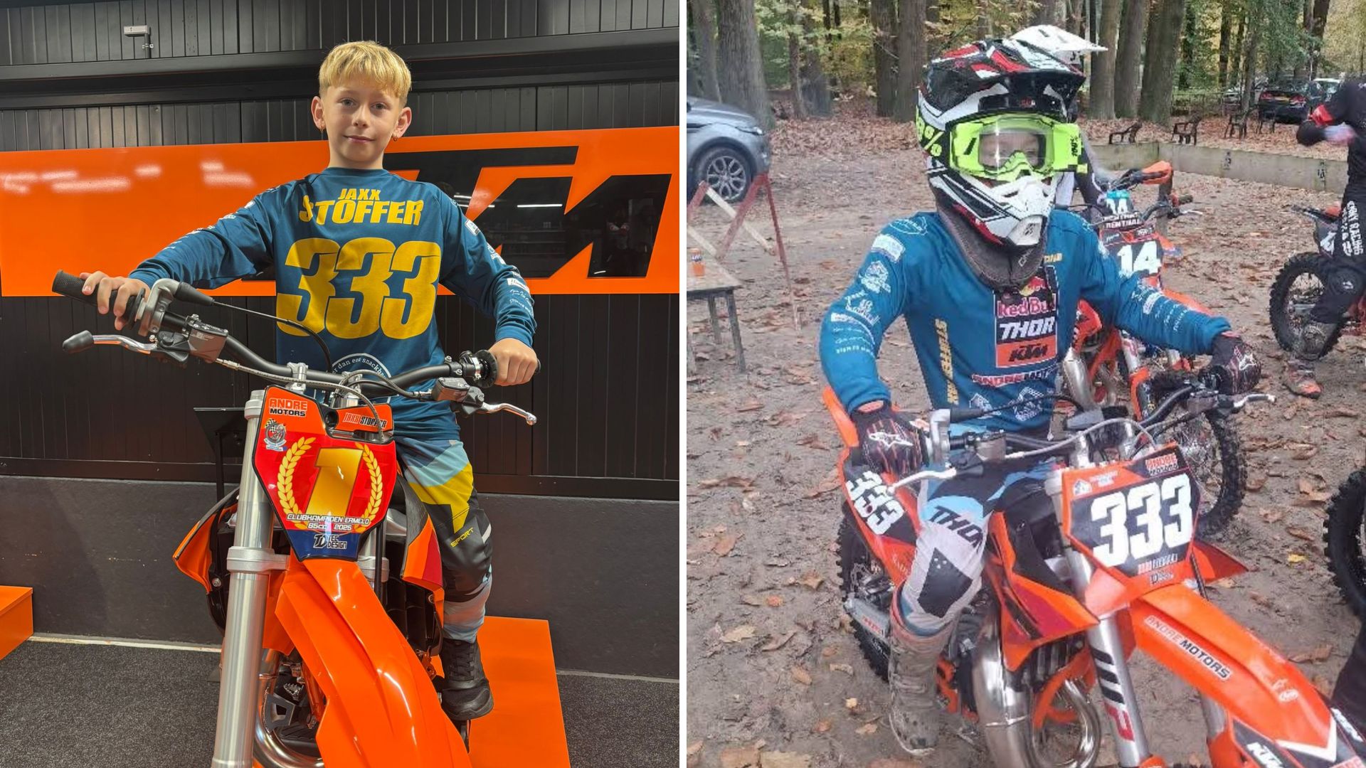 Foto: ‘Je steelt toch niet van een kind?’ Crossfamilie zamelt duizenden euro’s in voor Jaxx (9) 