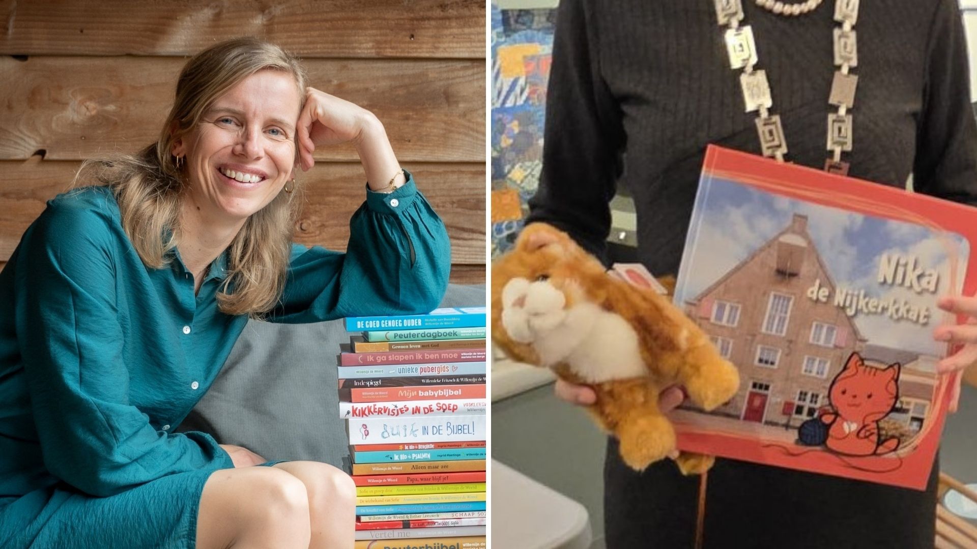 Foto: Willemijn de Weerd brengt Nijkerk tot leven met ‘Nika de Nijkerkkat’ 