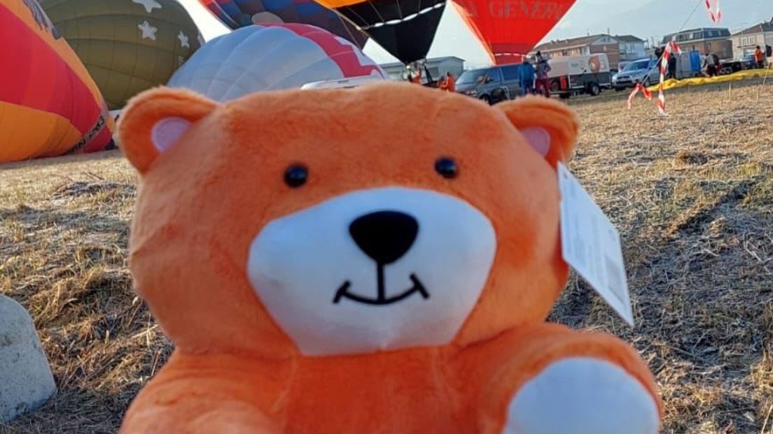 Foto: Barneveldse ballonvaarder verkoopt honderden KiKa-beren in Italië