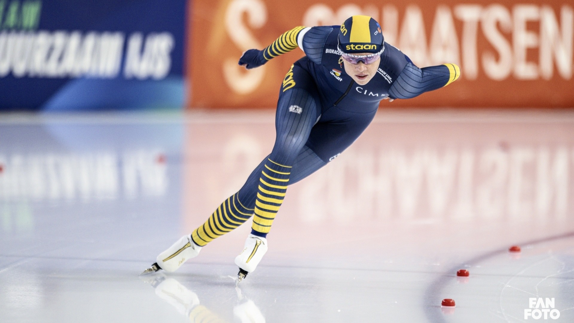 Foto: Nijkerkse Sofie Bouw jaagt haar droom als schaatsster na: ‘Ik wil dit leven leiden’