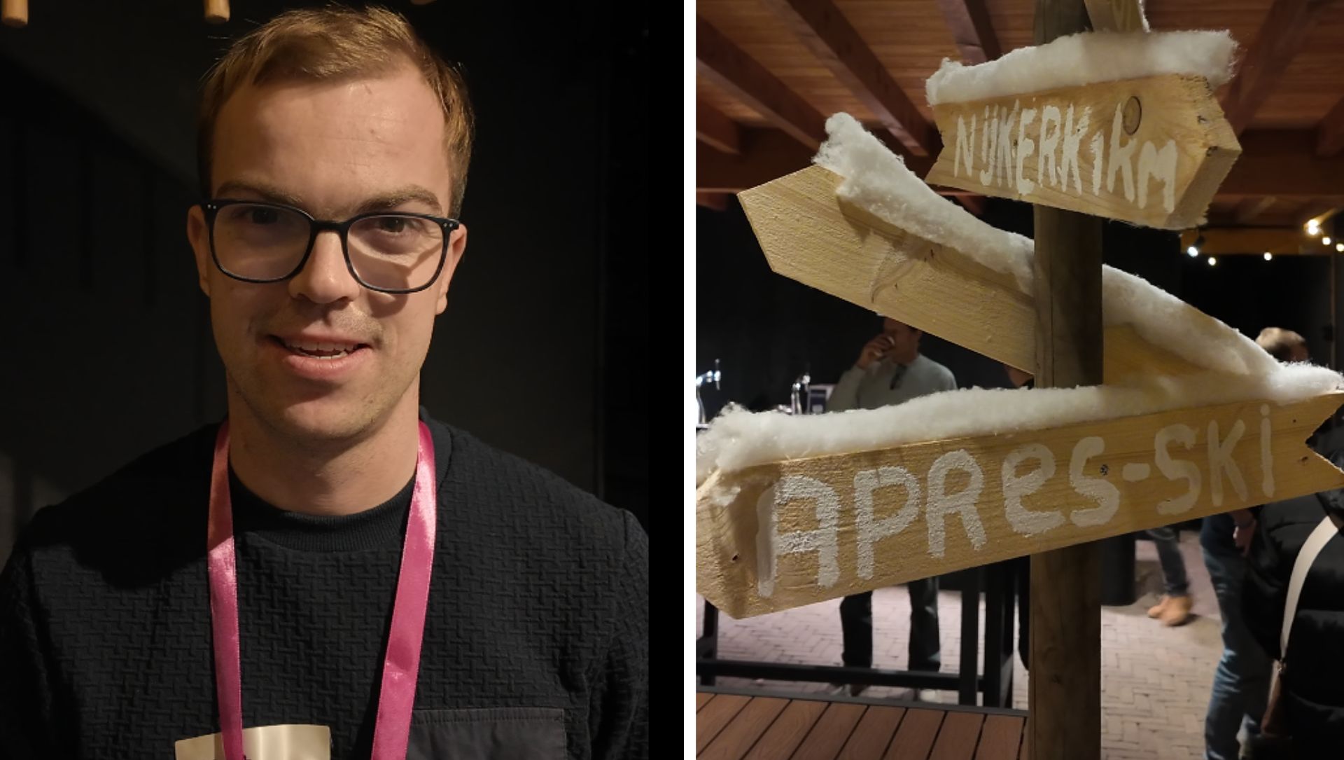 Foto: Mutsen op, muziek aan bij après-skiparty voor ieder met een verstandelijke beperking
