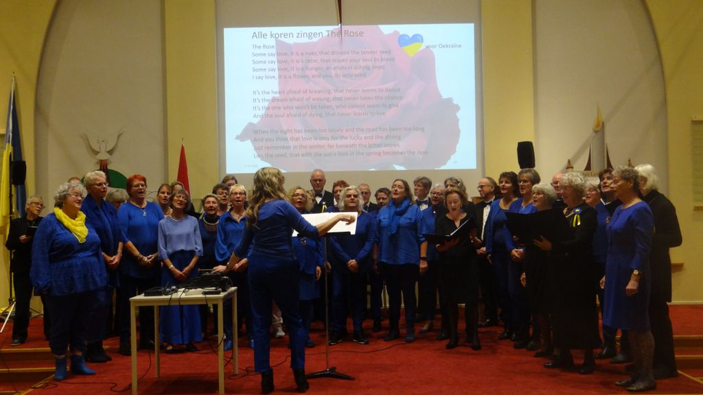 Foto: Sfeervolle zangavond voor Oekraïne