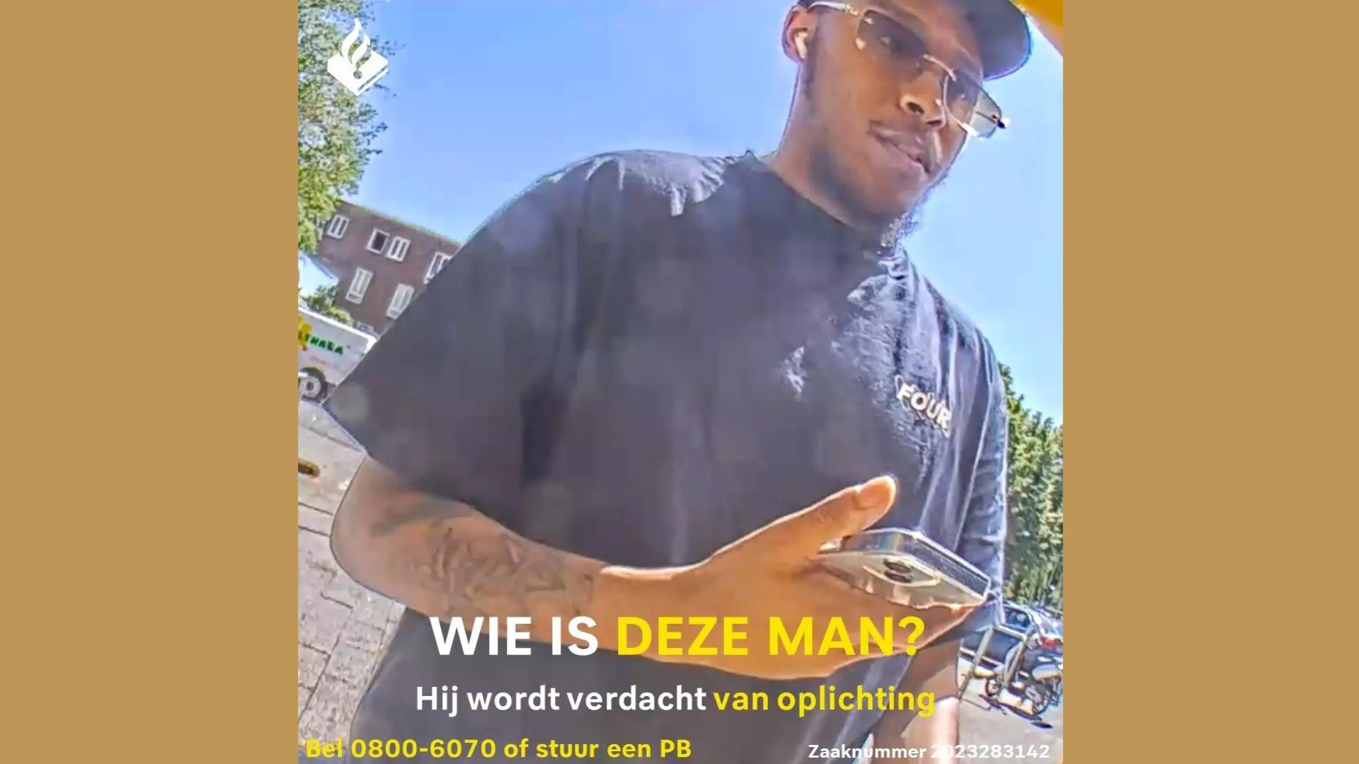 Foto: Deze man wordt verdacht van oplichting, geef nooit je bankpas mee aan een vreemde
