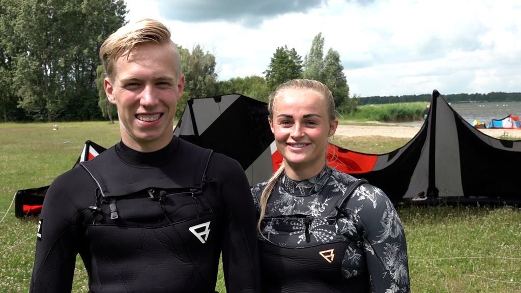 Foto: Randy en Manon gaan 130 kilometer kitesurfen voor het goede doel