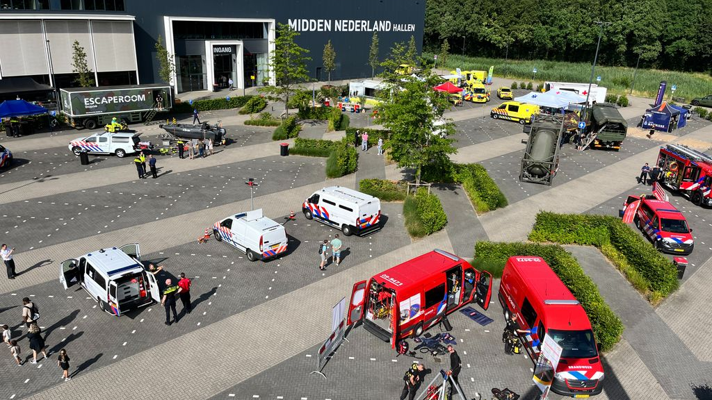 Foto: Terrein Midden Nederland Hallen bomvol Veiligheidsdiensten
