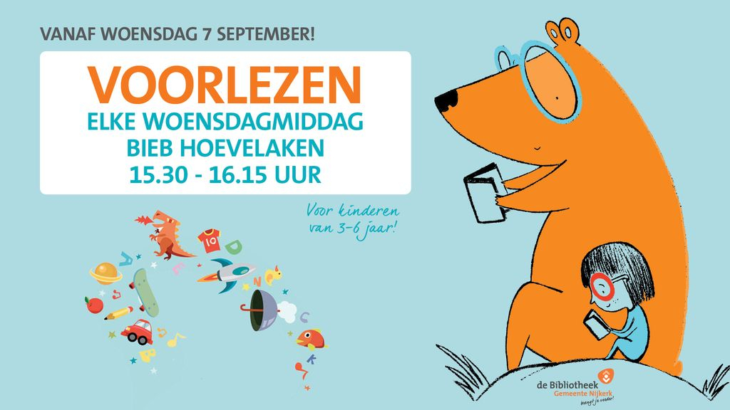 Foto: Voorlezen gaat weer van start in Bibliotheek Hoevelaken