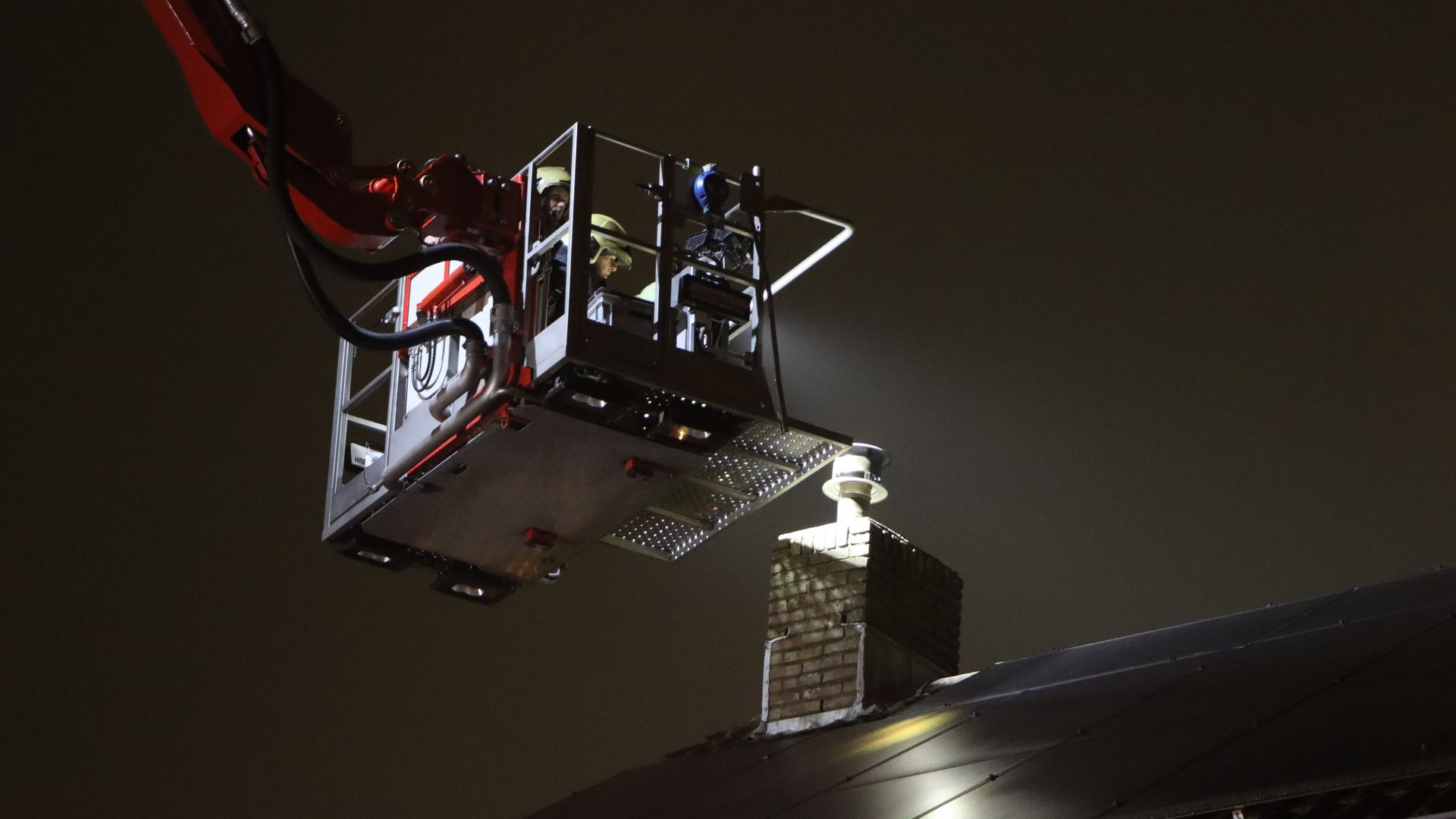 Foto: Schoorsteenbrand De Visserlaan in Nunspeet